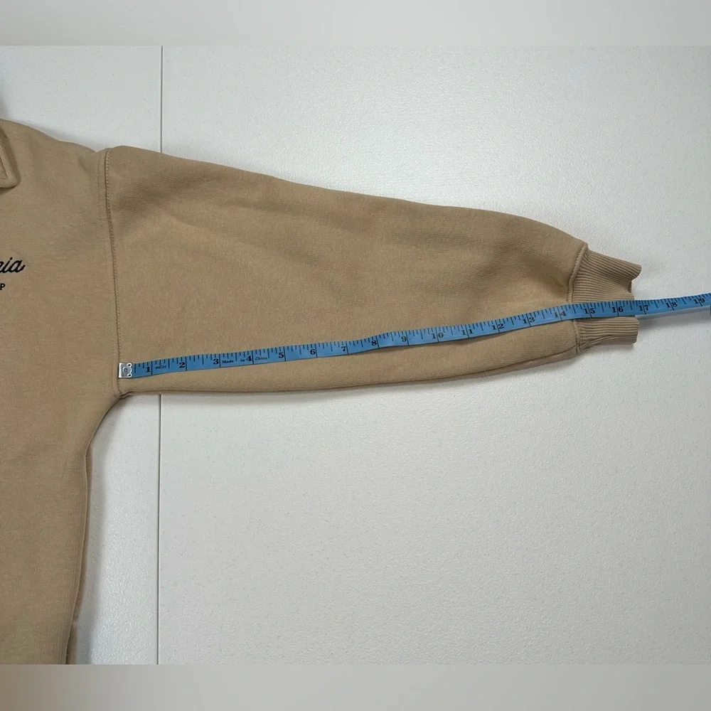 Zara Girls Beige Polo Sweatshirt California Long Road Trip‎ Size 11-12 Years